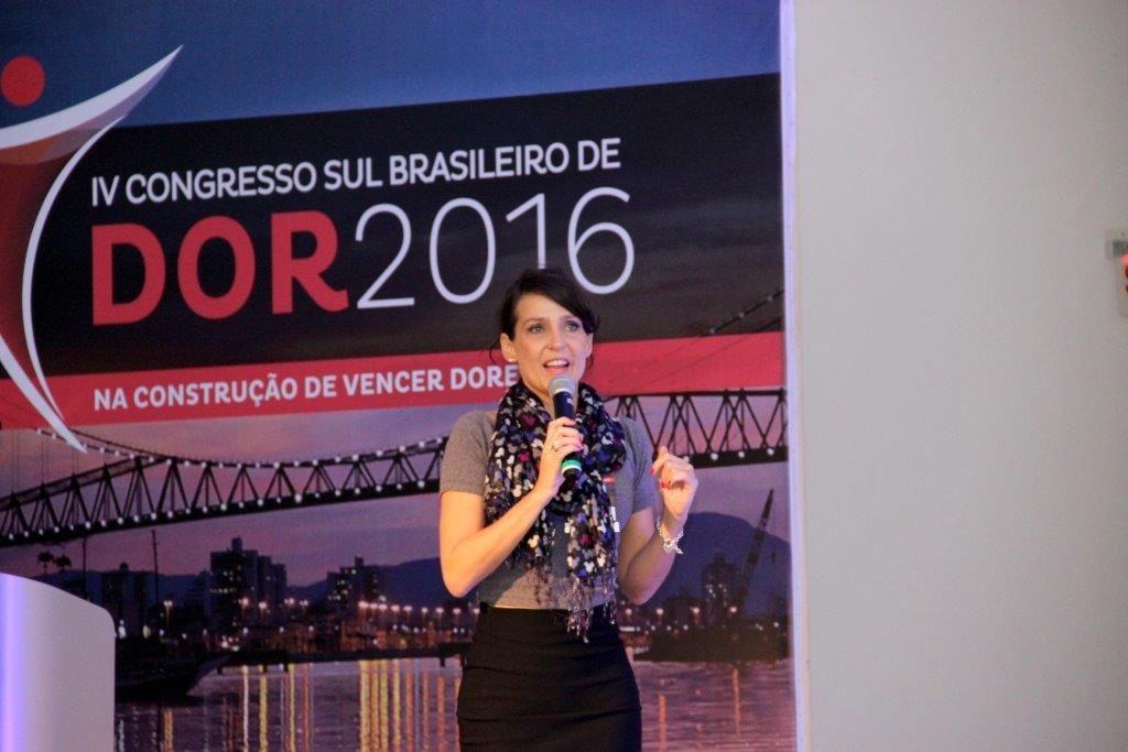 Juliana Barcellos, presidente do congresso sobre dor, realizado neste ano